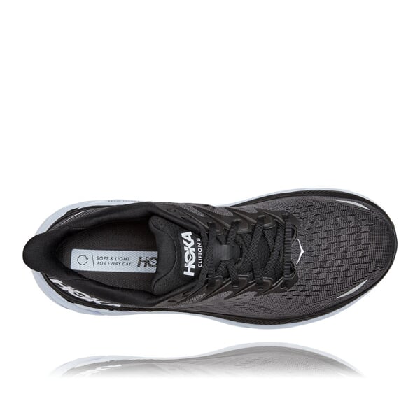 HOKA M CLIFTON 8 WIDE Black/Wh