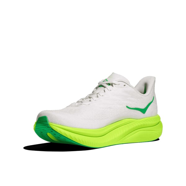 HOKA M MACH 6 White/Neon Lime