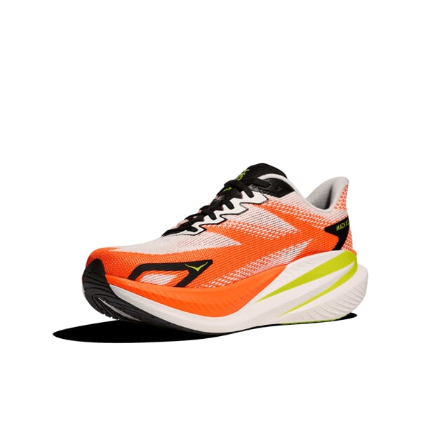 HOKA M MACH X 3 White/Neon Tan