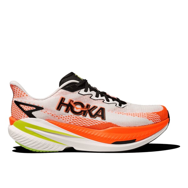 HOKA M MACH X 3 White/Neon Tan