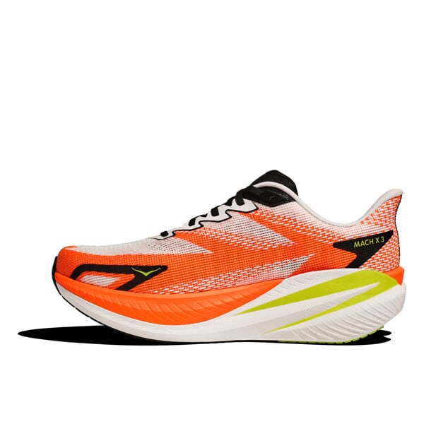 HOKA M MACH X 3 White/Neon Tan