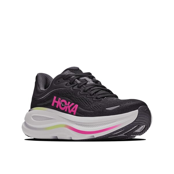 HOKA W BONDI 9 Black/Neon Drag