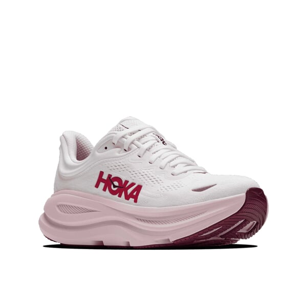 HOKA W BONDI 9 White/Pink Opal