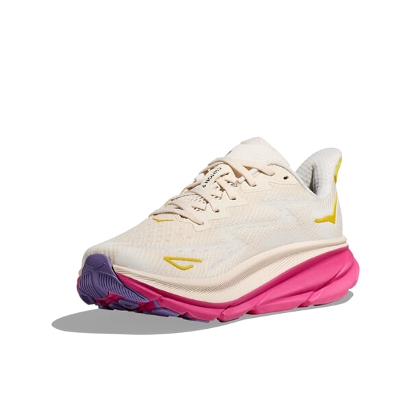 HOKA W CLIFTON 9 Eggnog/Blanc