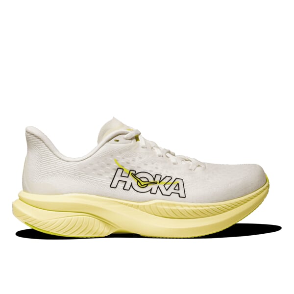 HOKA W MACH 6 White/Neon Hoka