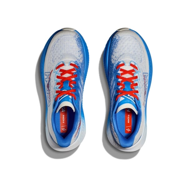 HOKA W MACH 6 White/Virtual Bl