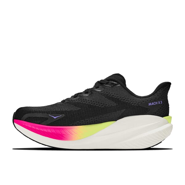 HOKA W MACH X 3 Black/Neon Neb