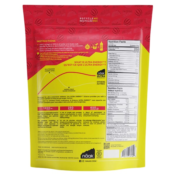 NÄAK ENERGY DRINK MIX 720g WAT