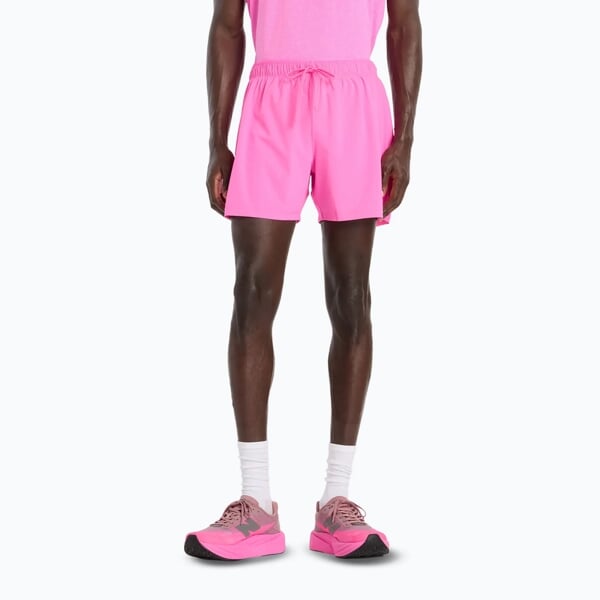 NEW BALANCE RC SHORT 5" M Pink