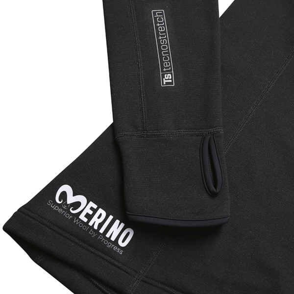 TS TISPA ZIP MERINO mikina